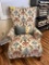 ARM CHAIR, SLIPCOVER, W/ ACCENT PILLOW