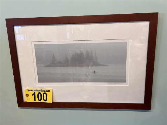 "SOLITUDE" FRAMED NUMBERED PRINT, 2/25 BY RICH HOLZER 2012