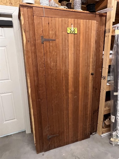 BEAD BOARD CABINET & CONTENTS, UPHOLSTERY SUPPLIES, SHADE SUPPLIES, MISC.