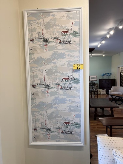 SAIL AWAY SEA GREEN, PRINTED WALLPAPER ART
