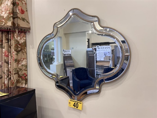 VENETIAN WALL MIRROR, BEVELED EDGE , 35"W X 32"H