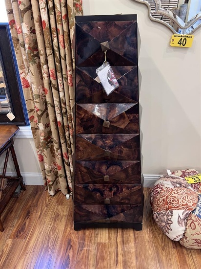 PEDESTAL CHEST OF DRAWERS, 7-DRAWER, RETAIL $250