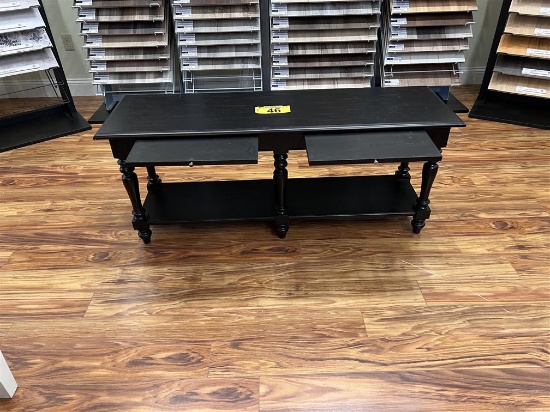 CONSOLE TABLE, 50"W X 15"D X 21"H, SLIDE OUTS
