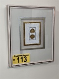 SIGNED ARTWORK, GOLD FLOWER