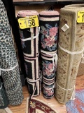 BID PRICE X 2 - (2) 4' X 4' FLORAL SQUARE AREA RUGS
