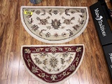 LOT: 2-HALF ROUND ENTRY RUGS