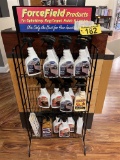 LOT: 19-BOTTLES FOR FORCE FIELD FABRIC PROTECTOR & DISPLAY RACK