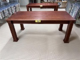 LIBRARY STYLE WORK TABLE, 6' X 35