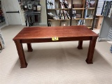LIBRARY STYLE WORK TABLE, 6' X 35