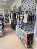 LOT: 175+/- FABRIC SAMPLES, SLAT WALL HOOKS NOT INCLUDED