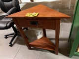 MISSION ACCENT CORNER TABLE, RETAIL PRICE $259