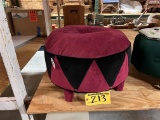 CRIMSON OTTOMAN, RETAIL $250