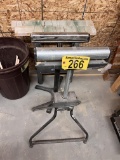 LOT: 2-ROLLER STANDS, 4-SAW HORSES