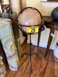 TERRESTRIAL GLOBE W/ STAND, RETAIL $275