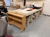 BID PRICE X 2 - (2) UPHOLSTERY LAYOUT TABLES