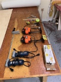 BID PRICE X 4 - (4) ELECTRIC FOAM SAWS, MISC. TOOLS