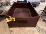 BID PRICE X 2 - (2) IN/OUT STYLE FILE STORAGE BOXES ON CASTERS