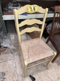 WICKER BOTTOM LADDER BACK CHAIR