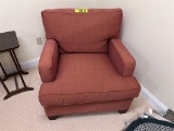 UPHOLSTERED SIDE ARM CHAIR