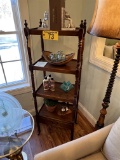 A COUNTRY ETAGERE RACK, 19