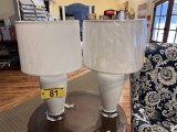 BID PRICE X 2- (2) TABLE LAMPS, RETAIL $240