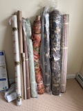 LOT: ASSORTED ROLLS OF FABRIC