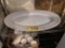 BID PRICE X 2 - (2) OVAL PLASTIC SERVING PLATTERS, 29.5