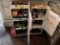 LOT OF (2) 3-DOOR CABINETS & CONTENTS: