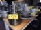 BID PRICE X 5 - (5) ASSORTED SIZE S/S COOK POTS, 1-W/ LID