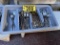 FLATWARE CADDY & ASSORTED SILVERWARE