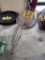 4-ASSORTED FRYER BASKET STRAINERS