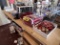 MISC. LOT: CURTAINS, GIFT BAGS & MAINE CRAFT DISTILLING HATS, T-SHIRTS