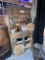 BUFFET CABINET & CONTENTS: SIGNAGE, BARWARE, & MISC. DECOR