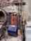 LONG HANDLED TOOL LOT: SNOW SHOVELS, ALUMINUM ROOF RAKE, PITCH FORKS, HOES