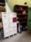 LOT: 15-DOOR LOCKER UNIT & 2-WOODEN STORAGE SHELVES