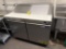KRATOS 69K-770HC S/S 2-DOOR REFRIGERATED PREP TABLE, ON CASTERS