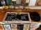 LOT: CHALKBOARD SIGN, WALKING STICK & DERBY
