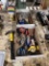 LOT: ASSORTED HAND TOOLS, T-WRENCHES, HAMMER