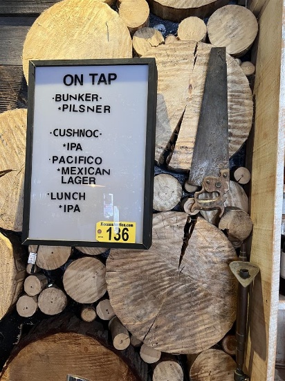 LOT OF ASSORTED BACK BAR DECOR: