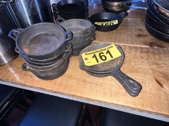 BID PRICE X 15 - (15) 5.5" CAST IRON SKILLETS