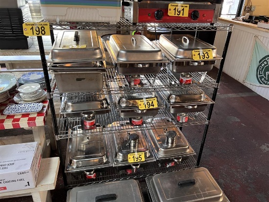 4-SHELF S/S WIRE STORAGE RACK, 4' X 18" X 54"H