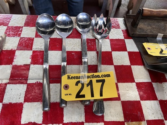 4-ASSORTED SERVING SPOONS