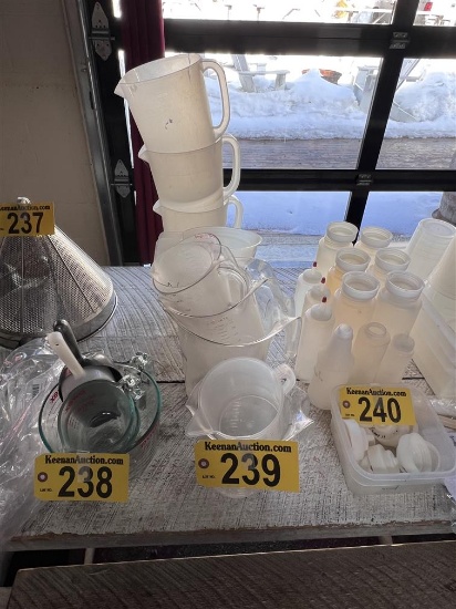 LOT OF 11-ASSORTED PLASTIC PITCHERS