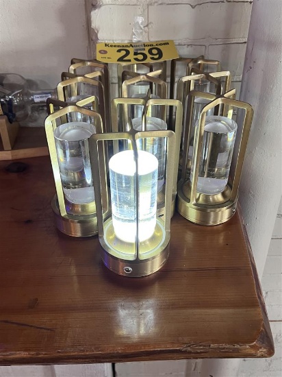 BID PRICE X 10 - (10) TOUCH TABLE LANTERNS