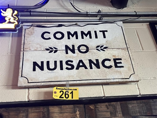 27" X 18" WOODEN SIGN