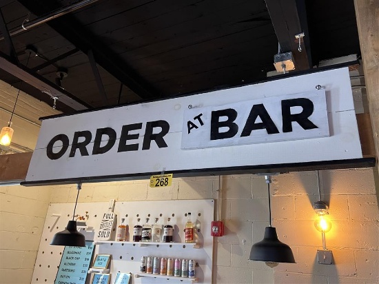 81" X 20" WOODEN SIGN