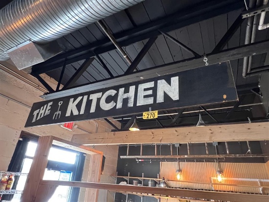 8' X 15" WOODEN KITCHEN SIGN