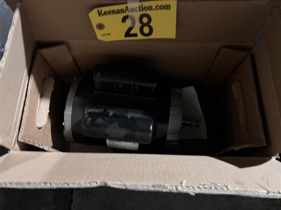 NEW IN BOX WEG 3/4HP ELECTRIC MOTOR, SINGLE PHASE