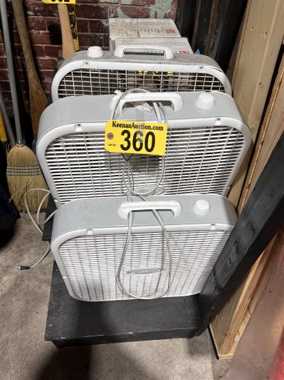 LOT OF 3-BOX FANS