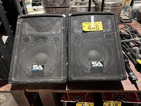 BID PRICE X 2 - (2) SEISMIC AUDIO 100W SPEAKERS